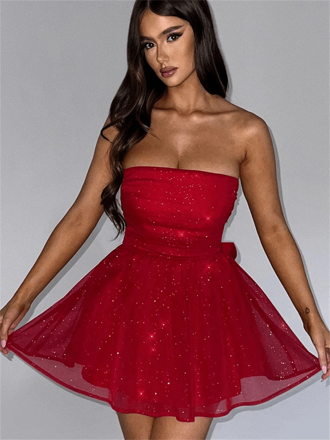 Lyra Sparkle Mini Dress - Musttbuy