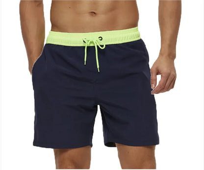 Men's Casual Solid Color Beach Shorts - Musttbuy