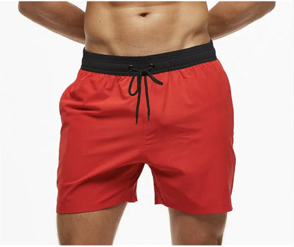 Men's Casual Solid Color Beach Shorts - Musttbuy