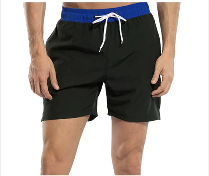 Men's Casual Solid Color Beach Shorts - Musttbuy