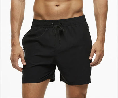 Men's Casual Solid Color Beach Shorts - Musttbuy