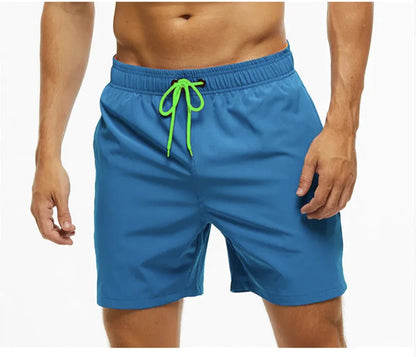 Men's Casual Solid Color Beach Shorts - Musttbuy