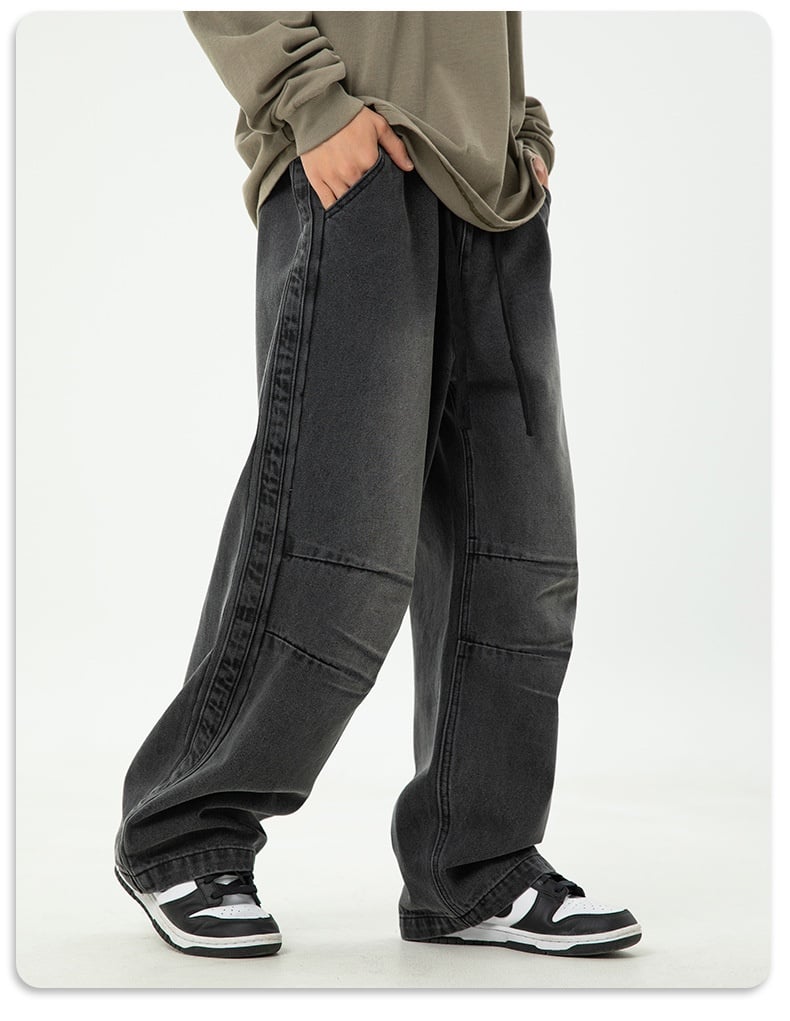 Men's Pleated Drawstring Trousers - Musttbuy