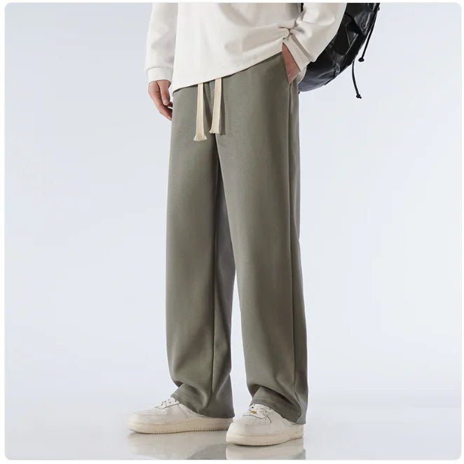 Men's Relaxed Wide - Leg Sports Trousers – Casual & Breathable - Musttbuy