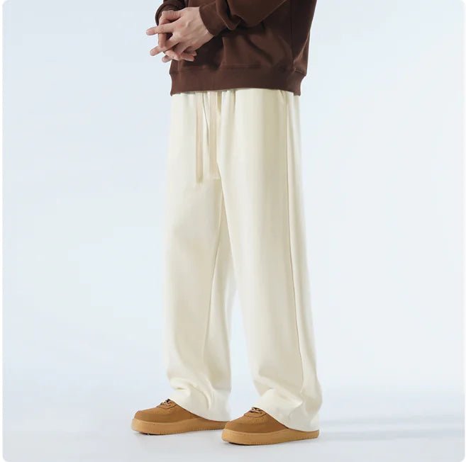 Men's Relaxed Wide - Leg Sports Trousers – Casual & Breathable - Musttbuy