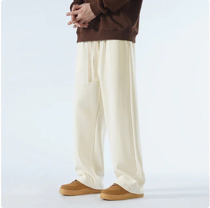 Men's Relaxed Wide - Leg Sports Trousers – Casual & Breathable - Musttbuy
