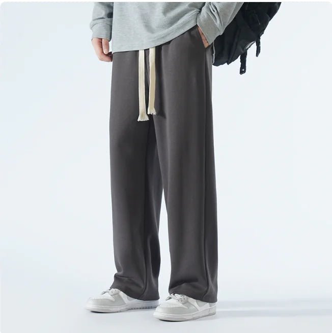 Men's Relaxed Wide - Leg Sports Trousers – Casual & Breathable - Musttbuy