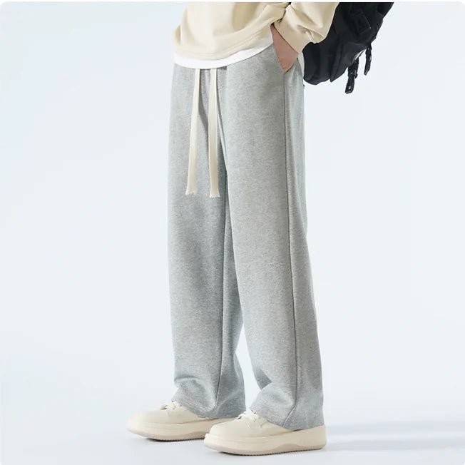 Men's Relaxed Wide - Leg Sports Trousers – Casual & Breathable - Musttbuy