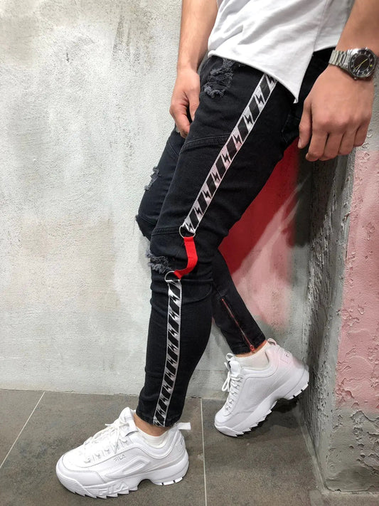Men's Ribbon Jeans - Musttbuy