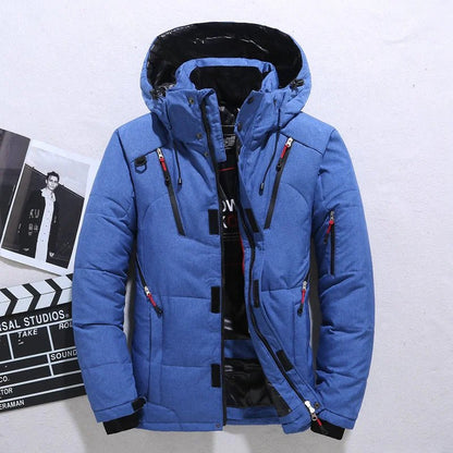 Men's Winter Down Jacket with Hood - Musttbuy