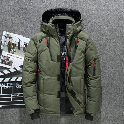Men's Winter Down Jacket with Hood - Musttbuy