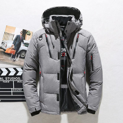 Men's Winter Down Jacket with Hood - Musttbuy