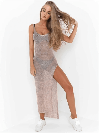 Mesh Sheer Beach Dress - Musttbuy