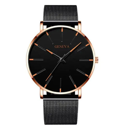 Minimalist Stainless Steel Watch - Musttbuy