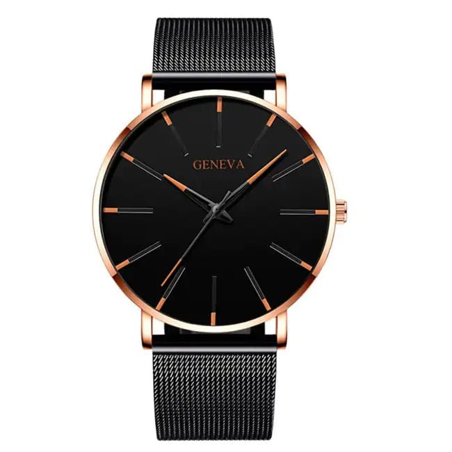 Minimalist Stainless Steel Watch - Musttbuy