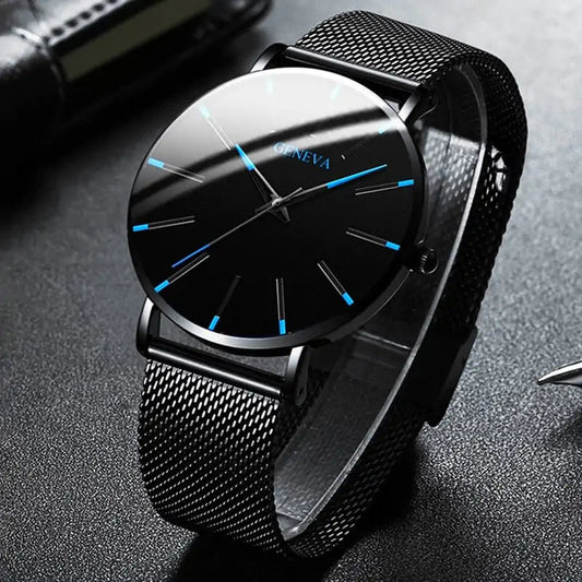 Minimalist Stainless Steel Watch - Musttbuy