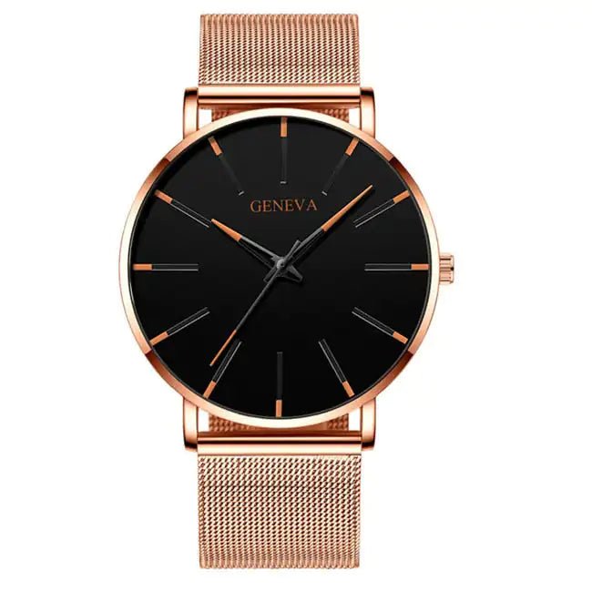 Minimalist Stainless Steel Watch - Musttbuy