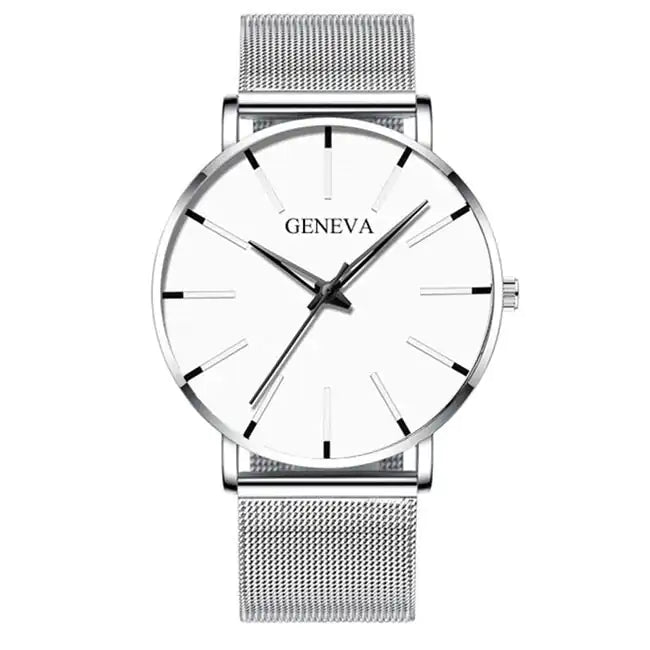 Minimalist Stainless Steel Watch - Musttbuy