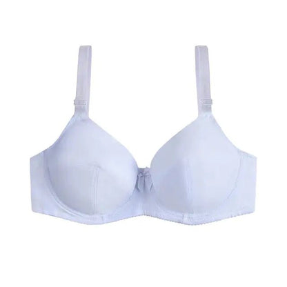 Multi - Color Steel Ring Gathered Bra - Musttbuy