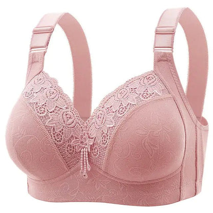 Multi - Color Steel Ring Gathered Bra - Musttbuy