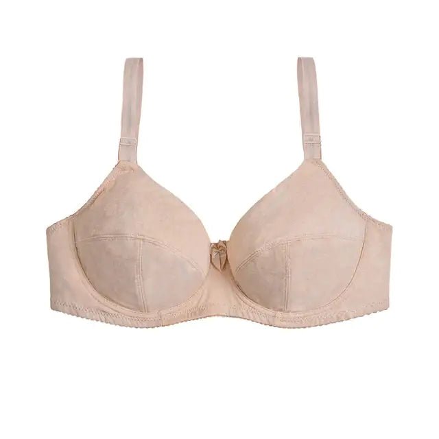 Multi - Color Steel Ring Gathered Bra - Musttbuy