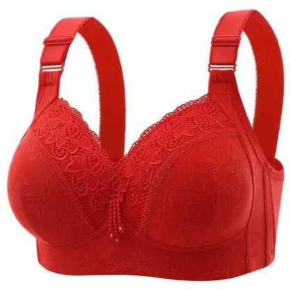 Multi - Color Steel Ring Gathered Bra - Musttbuy