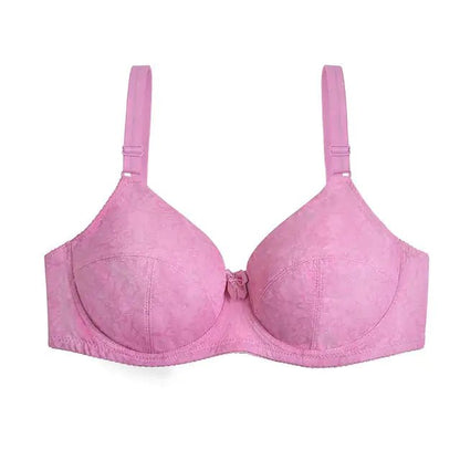 Multi - Color Steel Ring Gathered Bra - Musttbuy