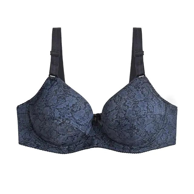 Multi - Color Steel Ring Gathered Bra - Musttbuy