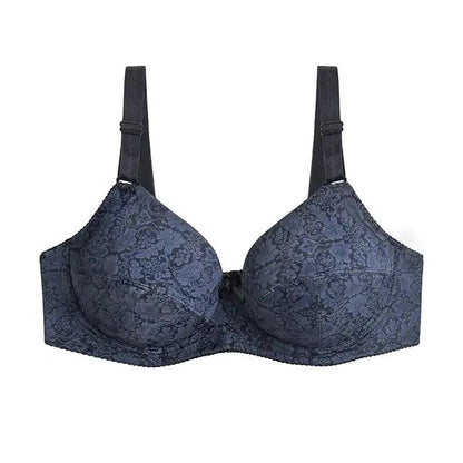 Multi - Color Steel Ring Gathered Bra - Musttbuy