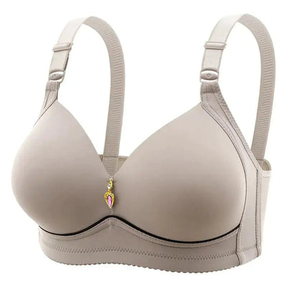 Multi - Color Steel Ring Gathered Bra - Musttbuy