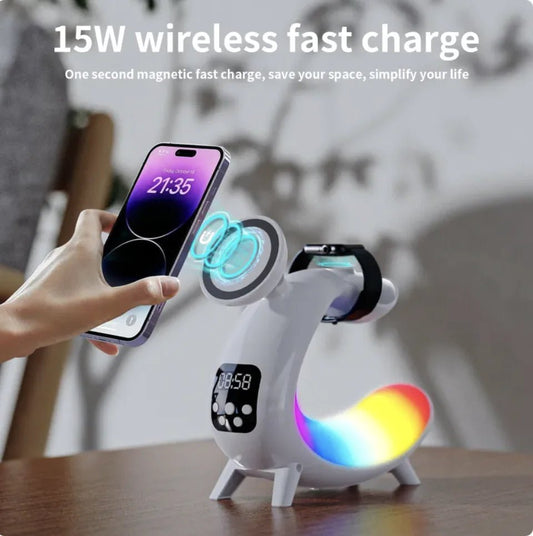 Multi - function Wireless Charging Bedside Table Lamp - Musttbuy
