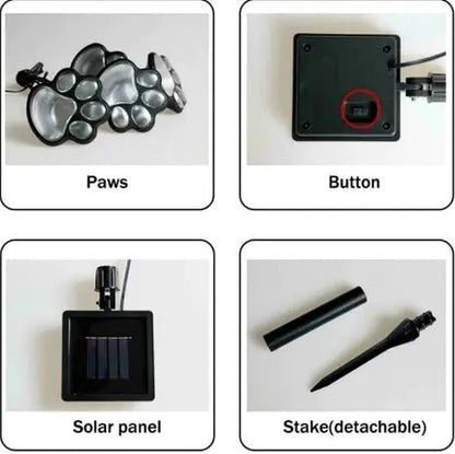 Paw Print Solar Lights - Musttbuy