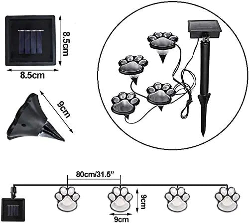 Paw Print Solar Lights - Musttbuy