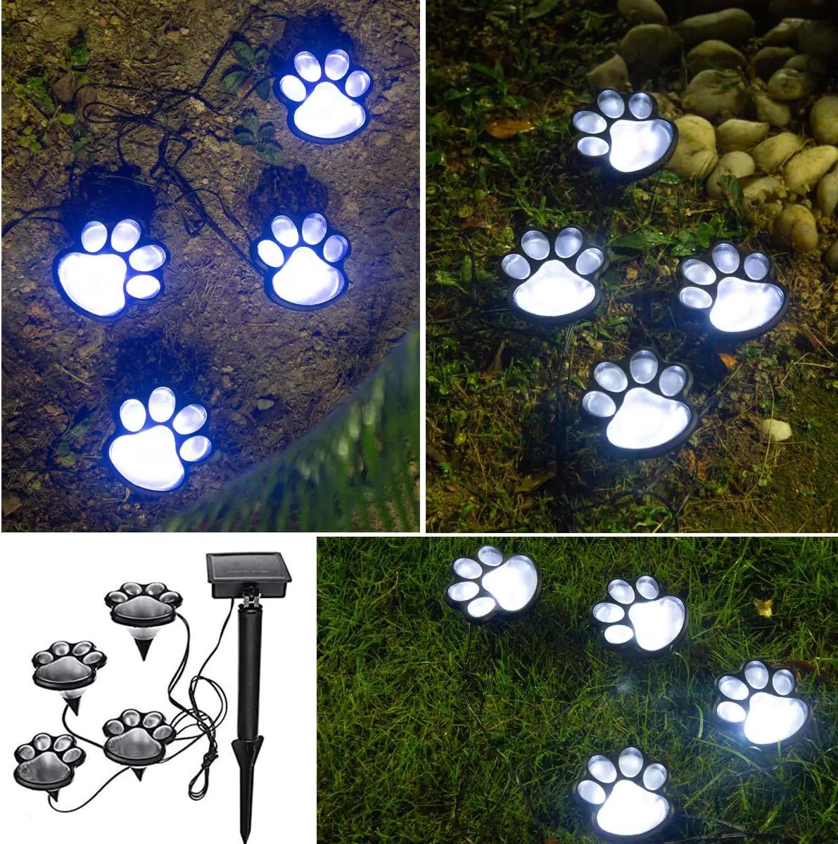 Paw Print Solar Lights - Musttbuy