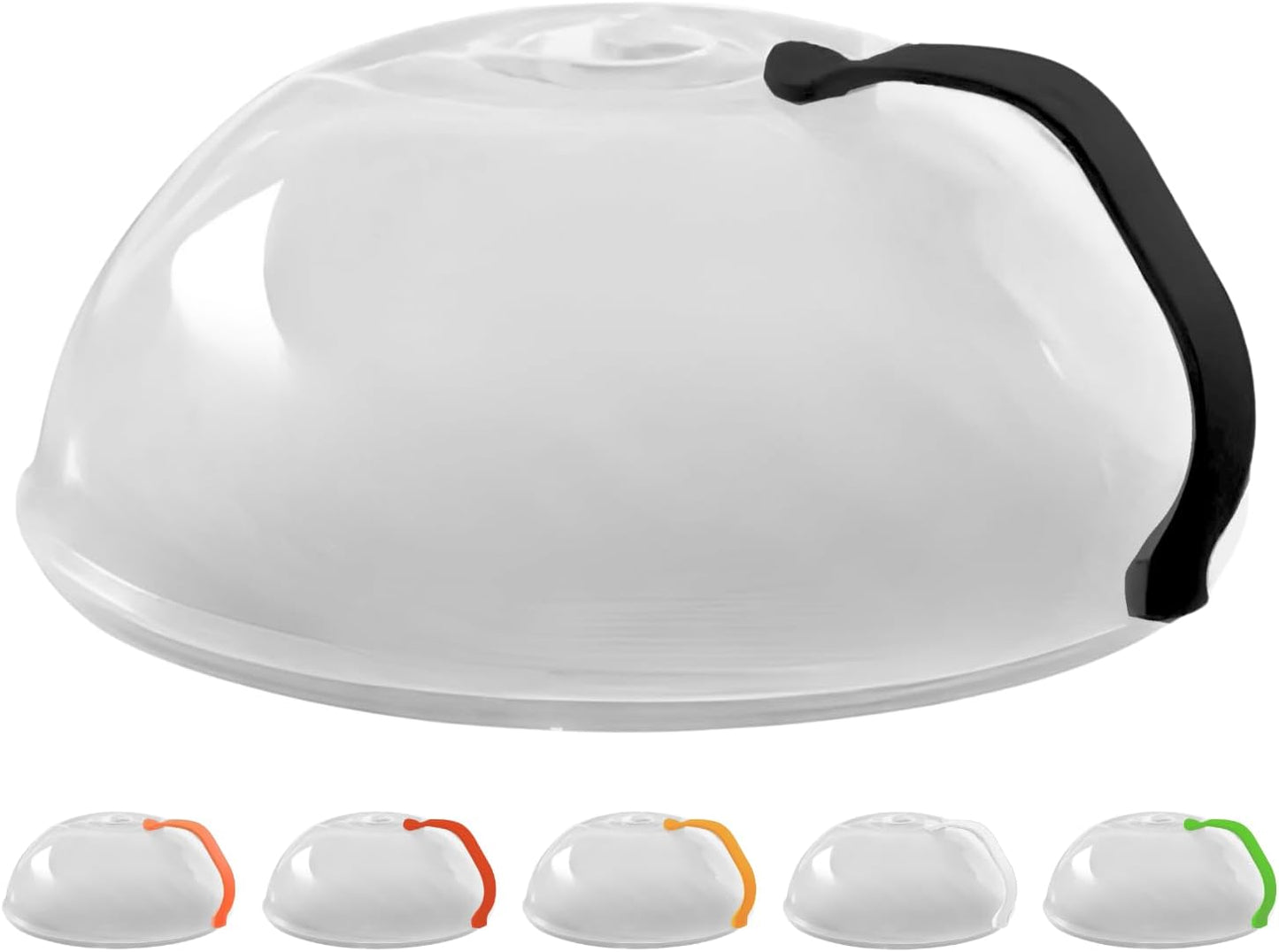 Polypropylene Microwave Plate Splatter Cover with Handle - Musttbuy