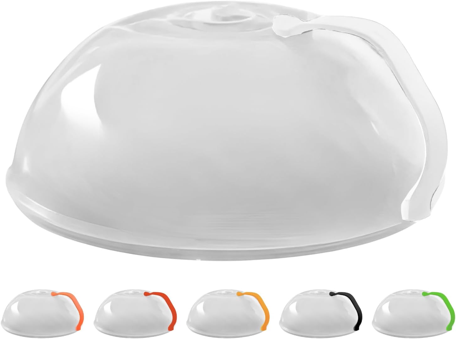Polypropylene Microwave Plate Splatter Cover with Handle - Musttbuy