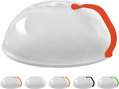 Polypropylene Microwave Plate Splatter Cover with Handle - Musttbuy