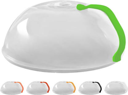 Polypropylene Microwave Plate Splatter Cover with Handle - Musttbuy