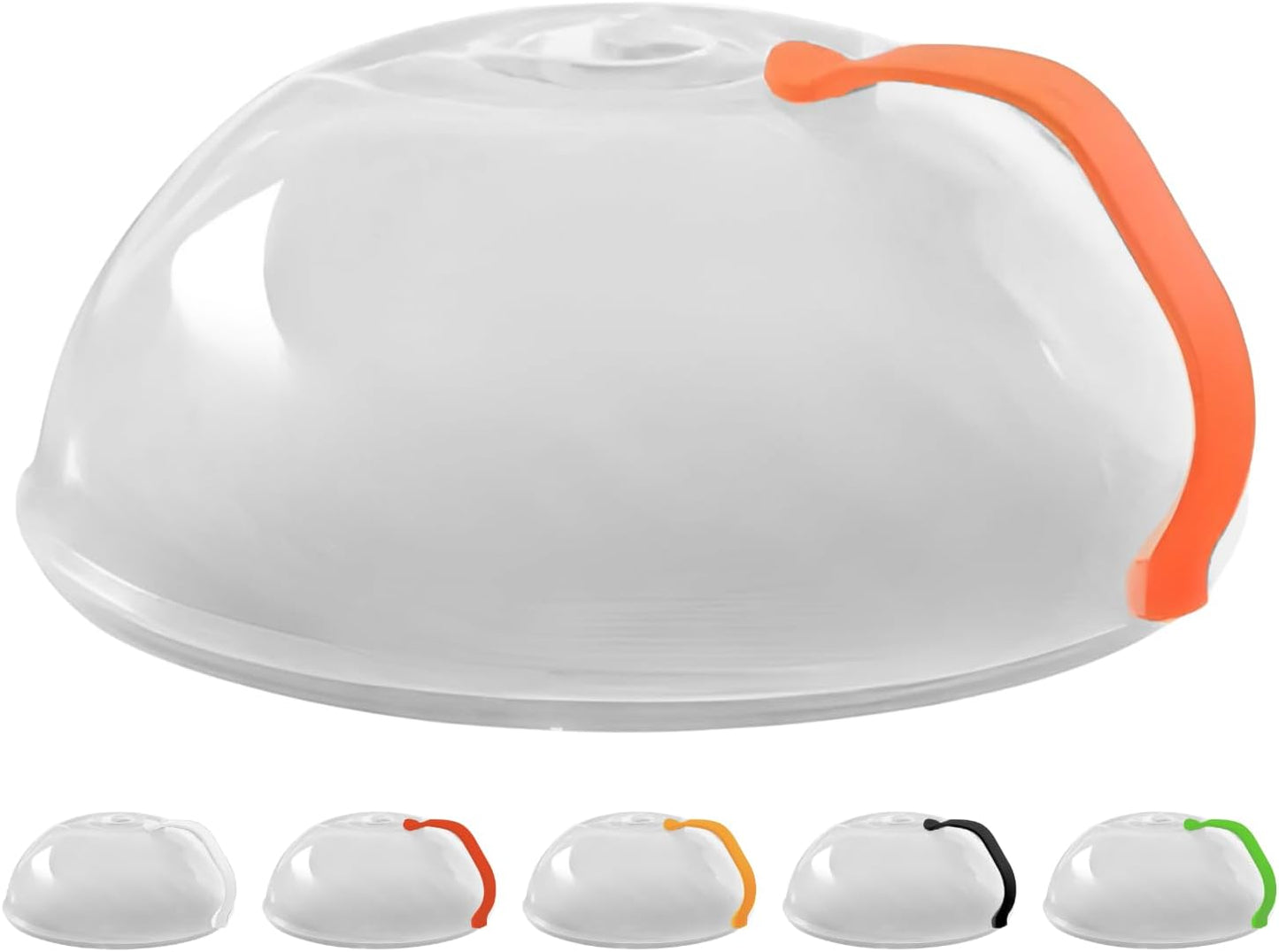 Polypropylene Microwave Plate Splatter Cover with Handle - Musttbuy