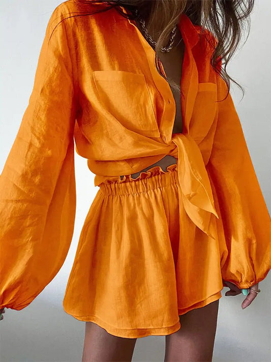 Sapphire Shirt and Shorts Set - Musttbuy