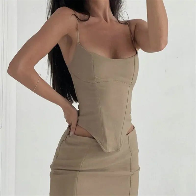 Sexy Two Piece Set Skirt and Corset - Musttbuy