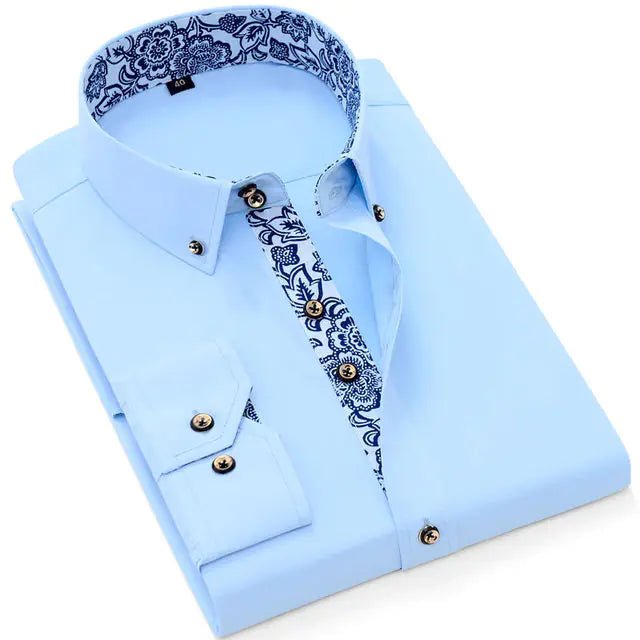 Slim Casual Business Cotton Men's Shirt - Musttbuy