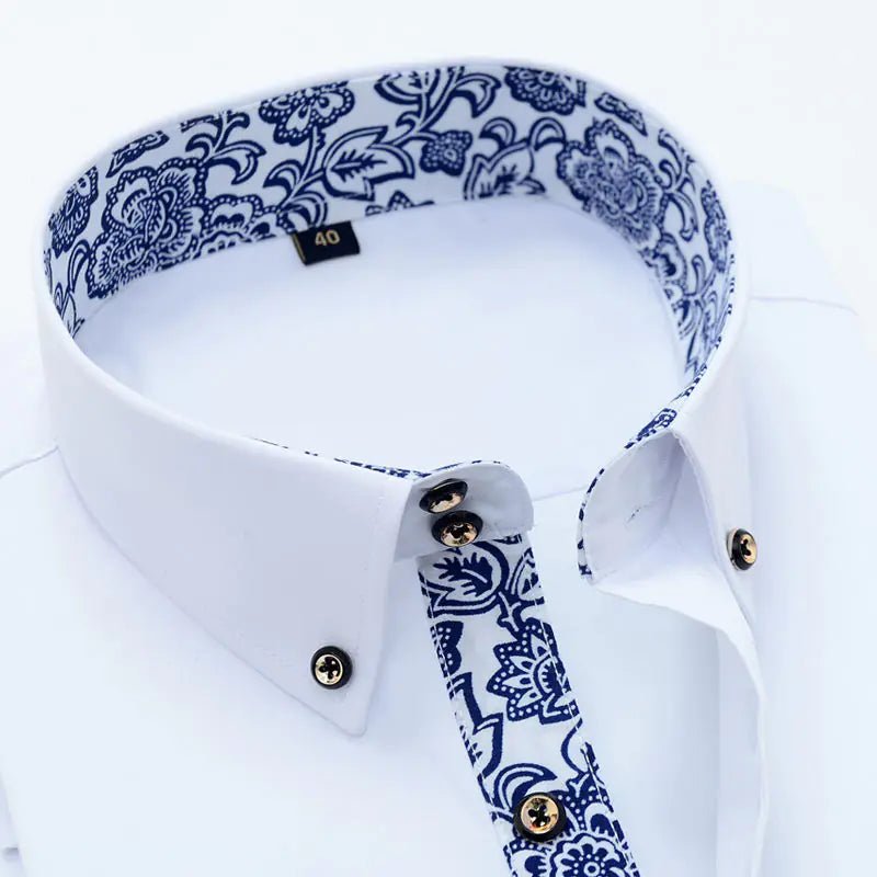 Slim Casual Business Cotton Men's Shirt - Musttbuy