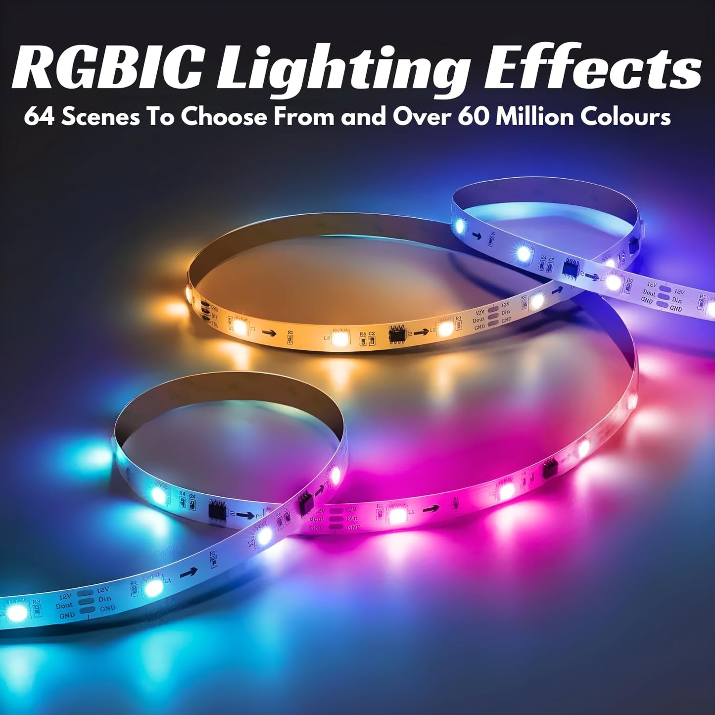 Smart LED Strip Light 5M/16Ft - Musttbuy