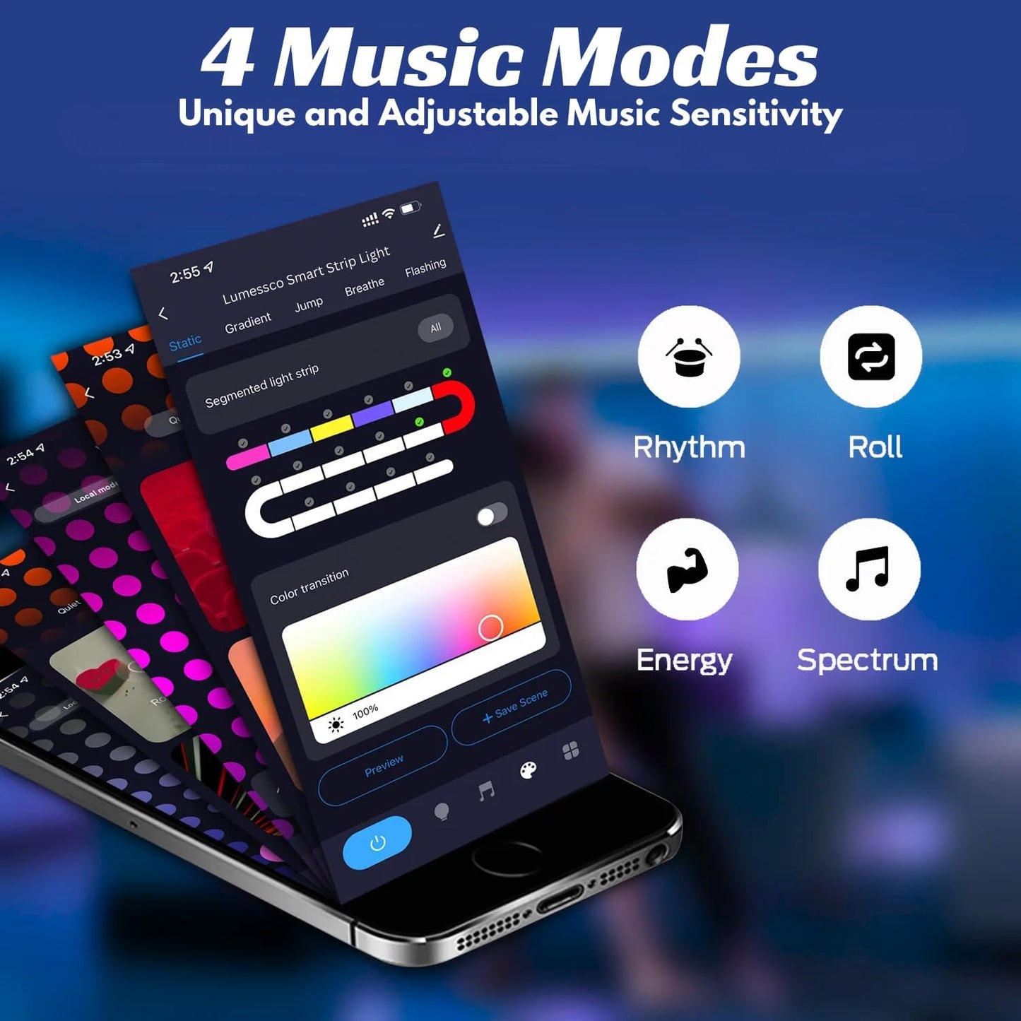 Smart LED Strip Light 5M/16Ft - Musttbuy