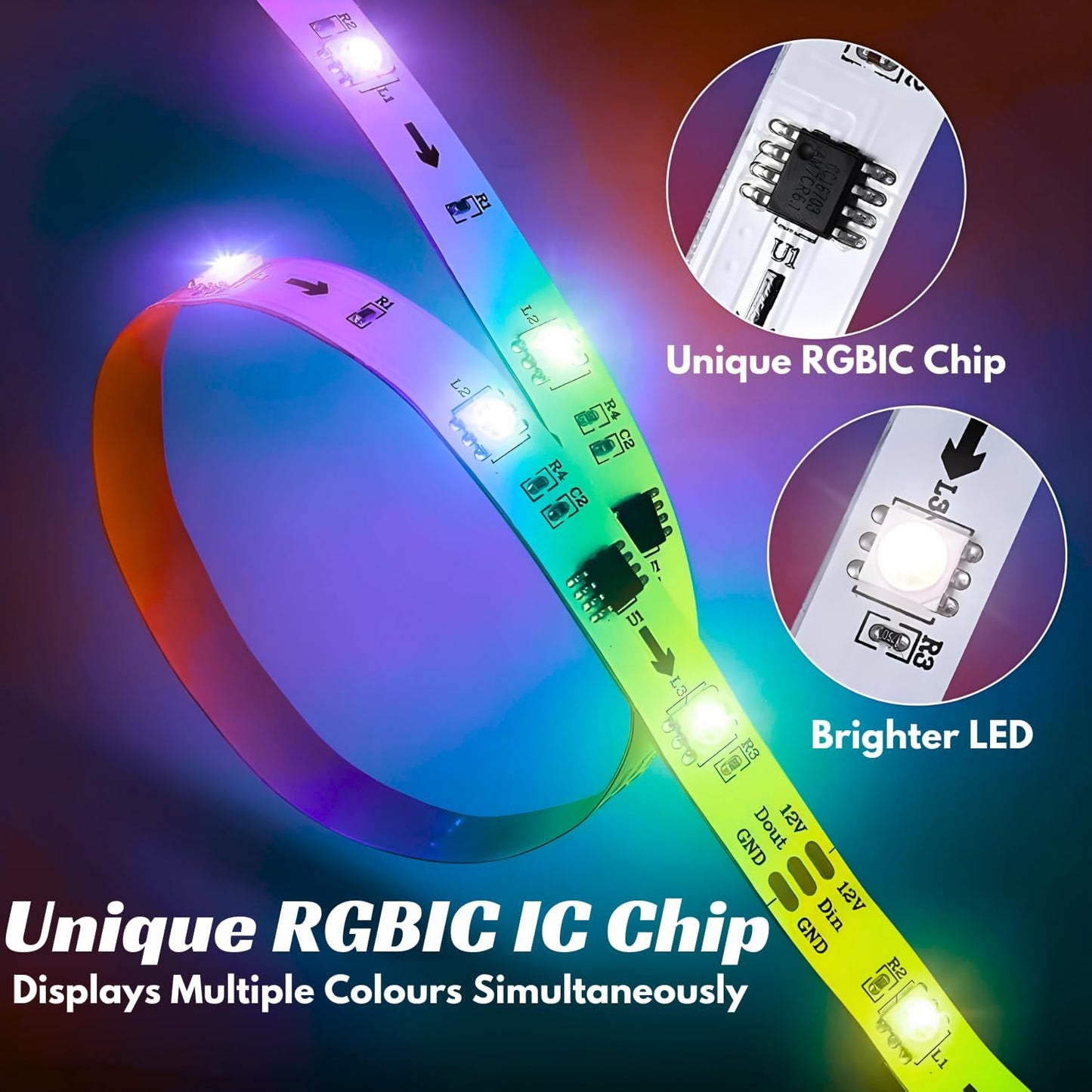 Smart LED Strip Light 5M/16Ft - Musttbuy