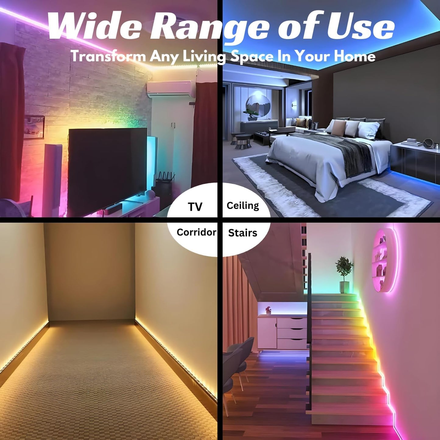 Smart LED Strip Light 5M/16Ft - Musttbuy