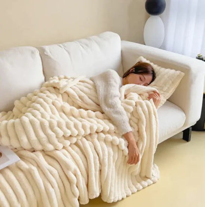 Soft Wind Bubble Velvet Blanket - Musttbuy