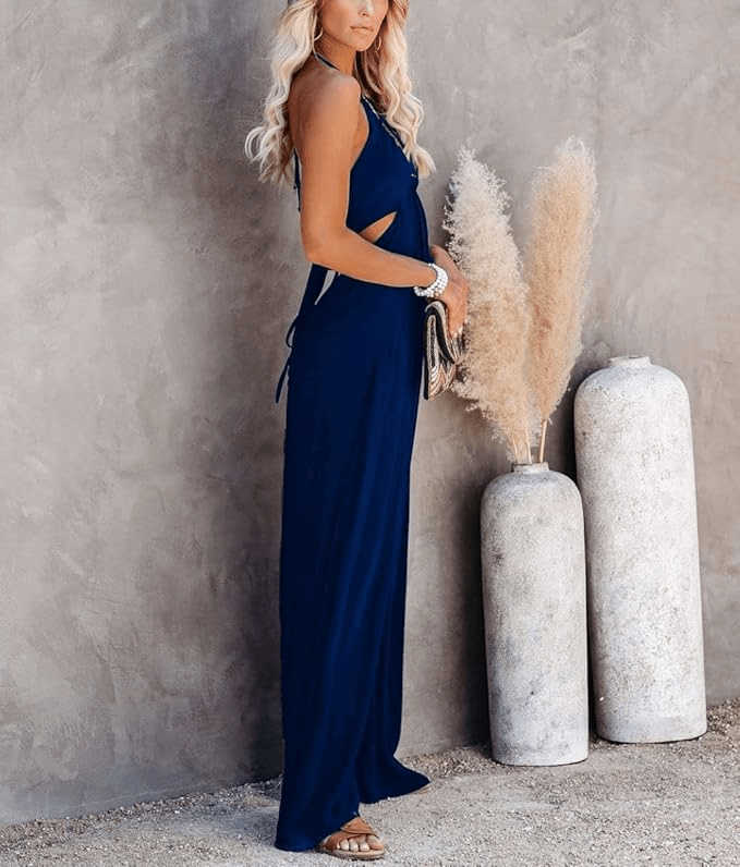 Solana Backless Jumpsuit - Musttbuy