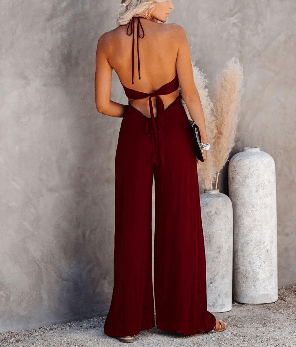 Solana Backless Jumpsuit - Musttbuy